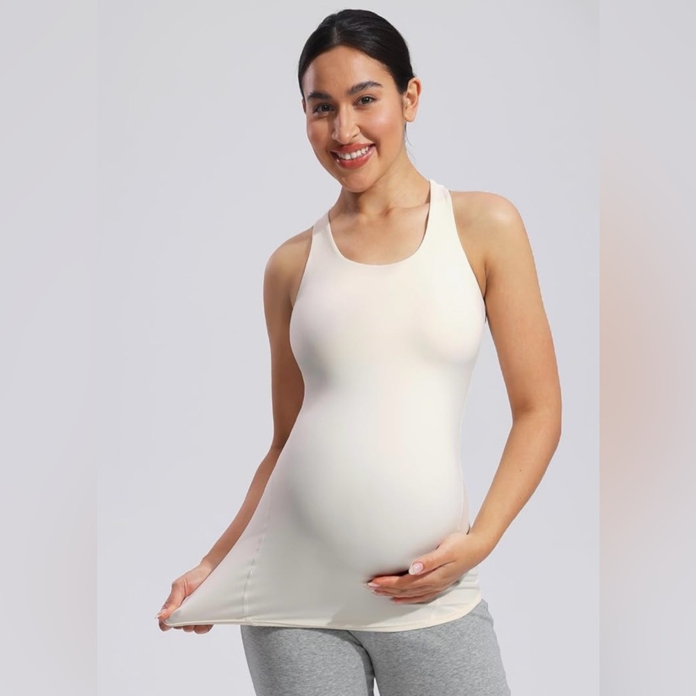Poshdivah Women’s Maternity Tank Top, Workout